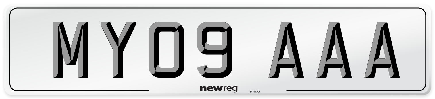 MY09 AAA Number Plate from New Reg
